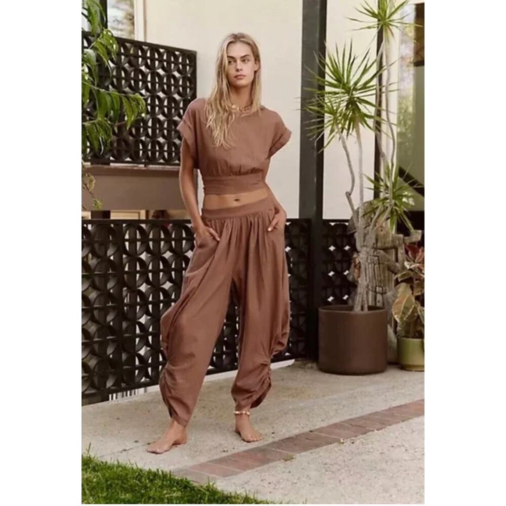 Free People Feelin’ Free Set Brown Two-Piece Set